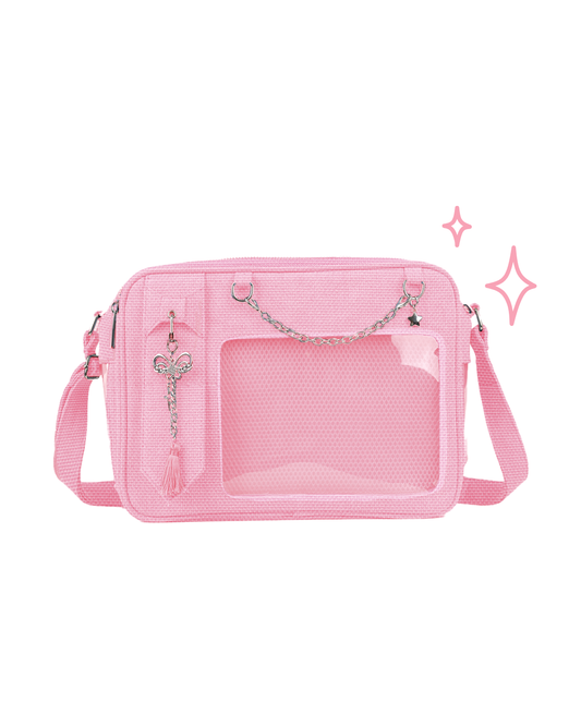 Preorder: Flutter Pink Nabi Charm Ita Bag