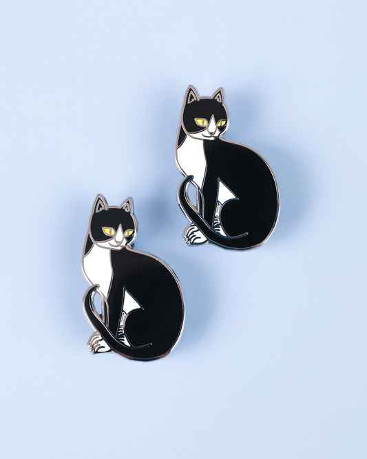 Tuxedo Cat Enamel Pin