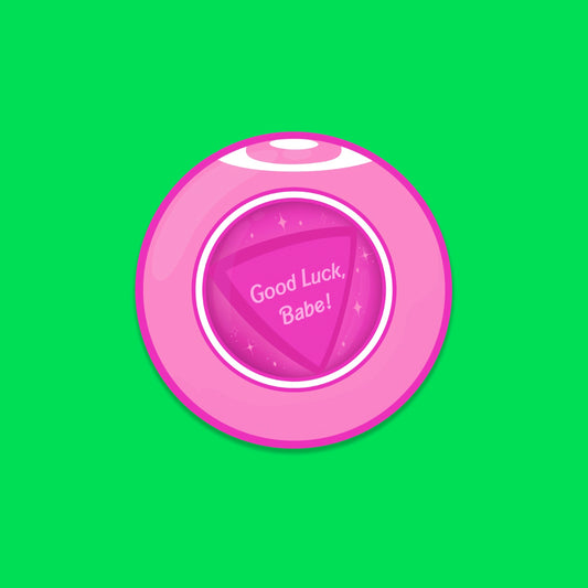 Good Luck Magic Ball Sticker