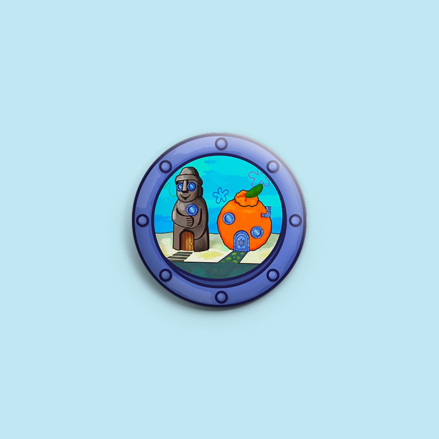 Jeju Bottom Button Badge